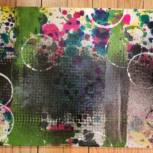 HANDCRAFTED Abstract Painting Artwork HANDPAINTED Bright Canvas Wall Art Decor - Picture 6 of 12